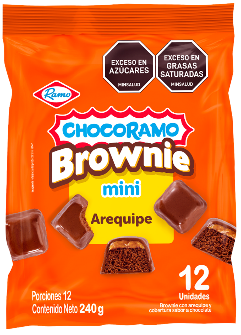 Chocoramo Brownie Mini Arequipe, formato 12 unidades